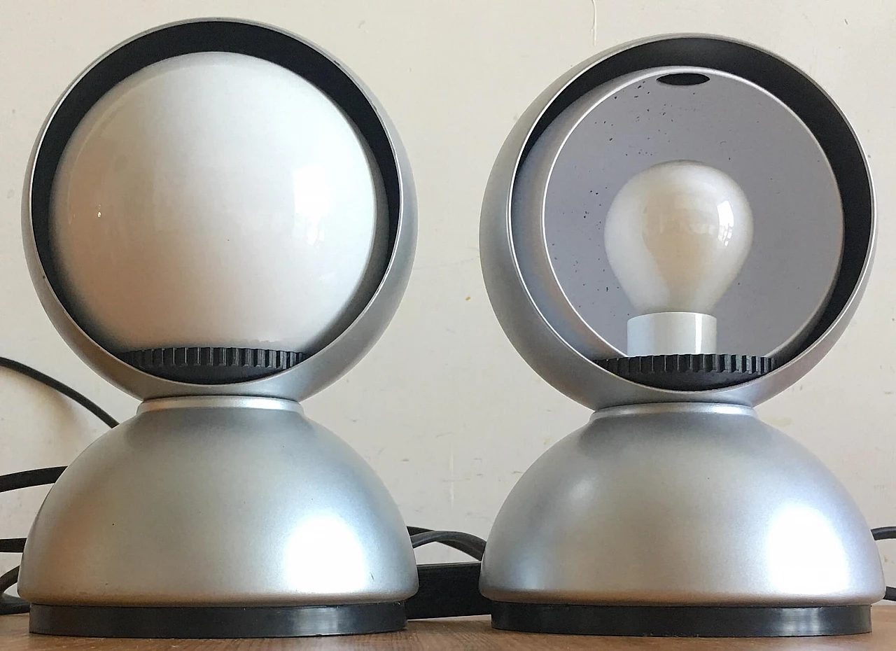 Pair of Eclisse lamps by Vico Magistretti for Artemide, 1960s 2