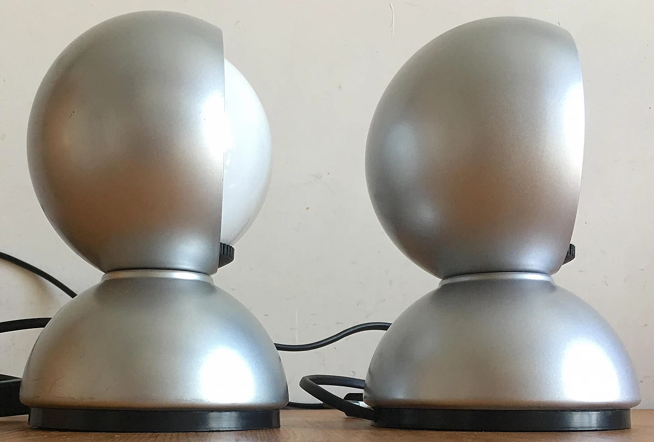 Pair of Eclisse lamps by Vico Magistretti for Artemide, 1960s 3