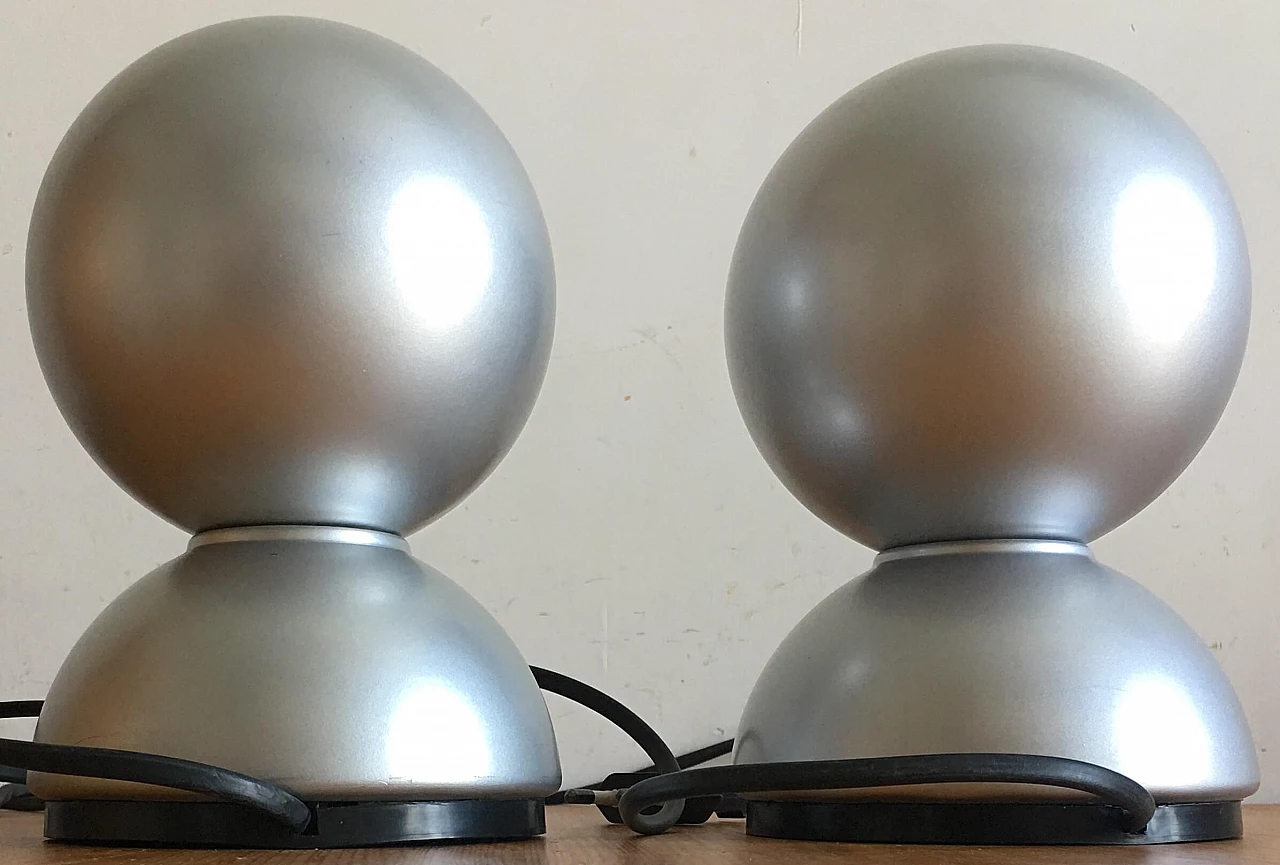 Pair of Eclisse lamps by Vico Magistretti for Artemide, 1960s 4