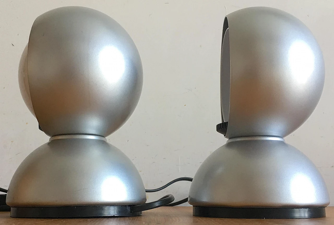 Pair of Eclisse lamps by Vico Magistretti for Artemide, 1960s 5