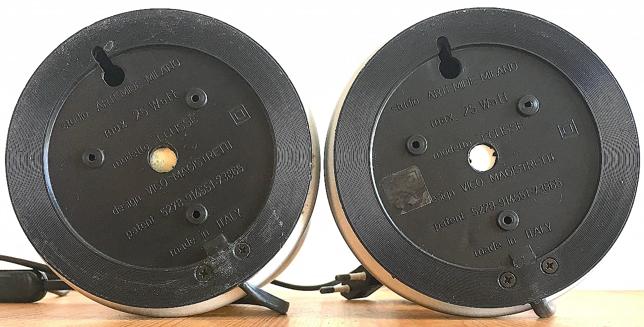 Coppia di lampade Eclisse di Vico Magistretti per Artemide, anni '60 6