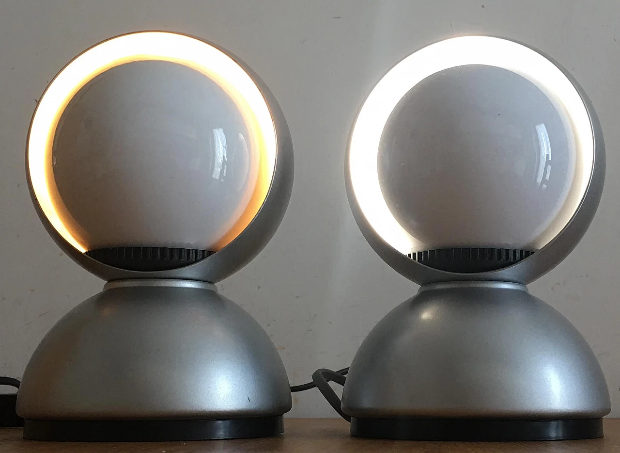 Pair of Eclisse lamps by Vico Magistretti for Artemide, 1960s 8