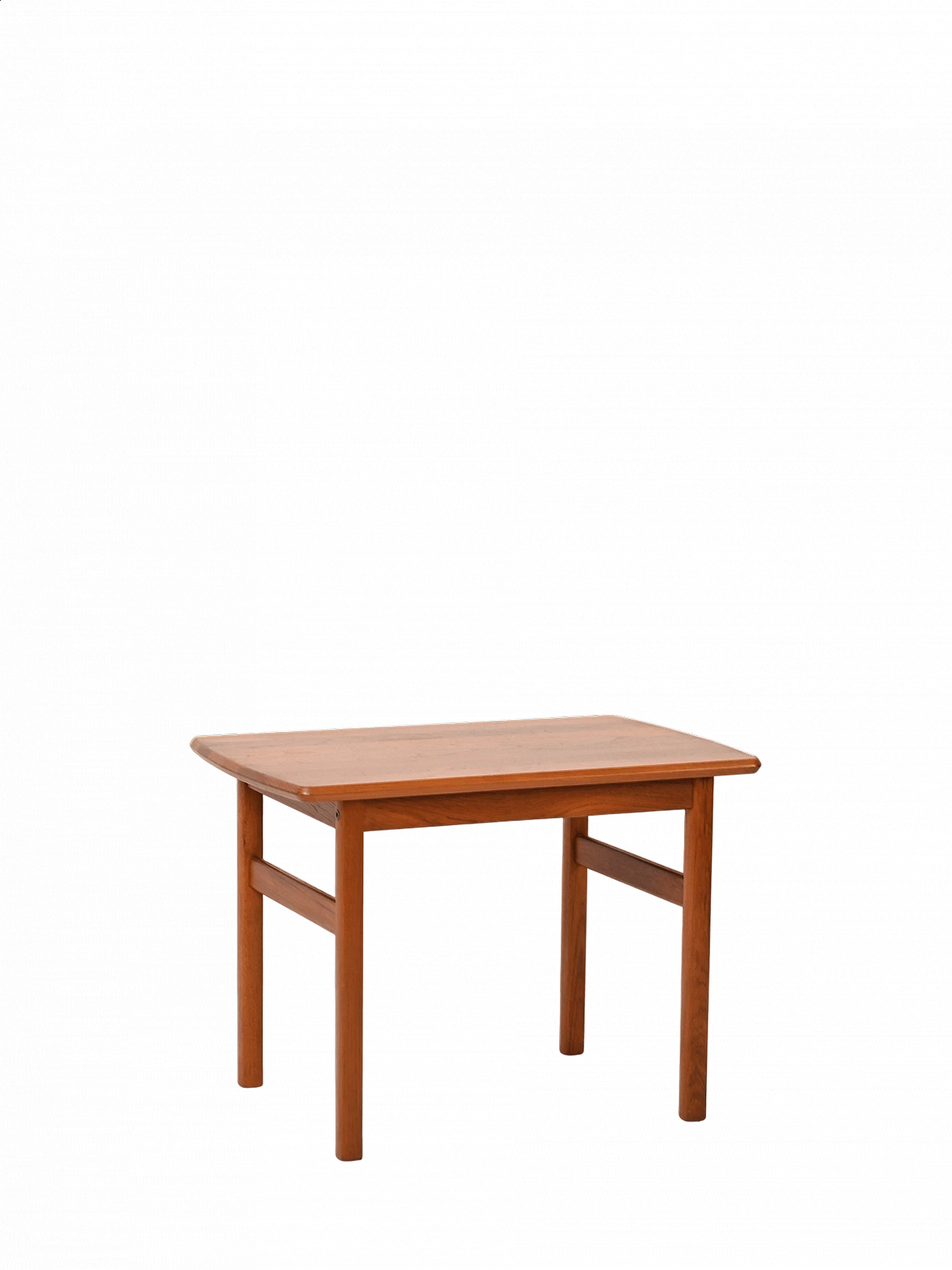 Tavolino rettangolare scandinavo in teak, anni '60 10