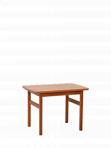Rectangular Scandinavian teak side table, 1960s