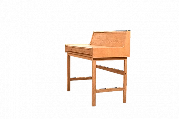 Modern openable oak desk, 1960s