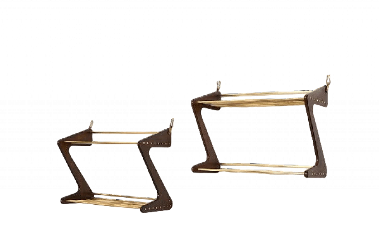 Pair of Z wall brackets by Carl Auböck for Werkstätte Carl Auböck, 1950s 6