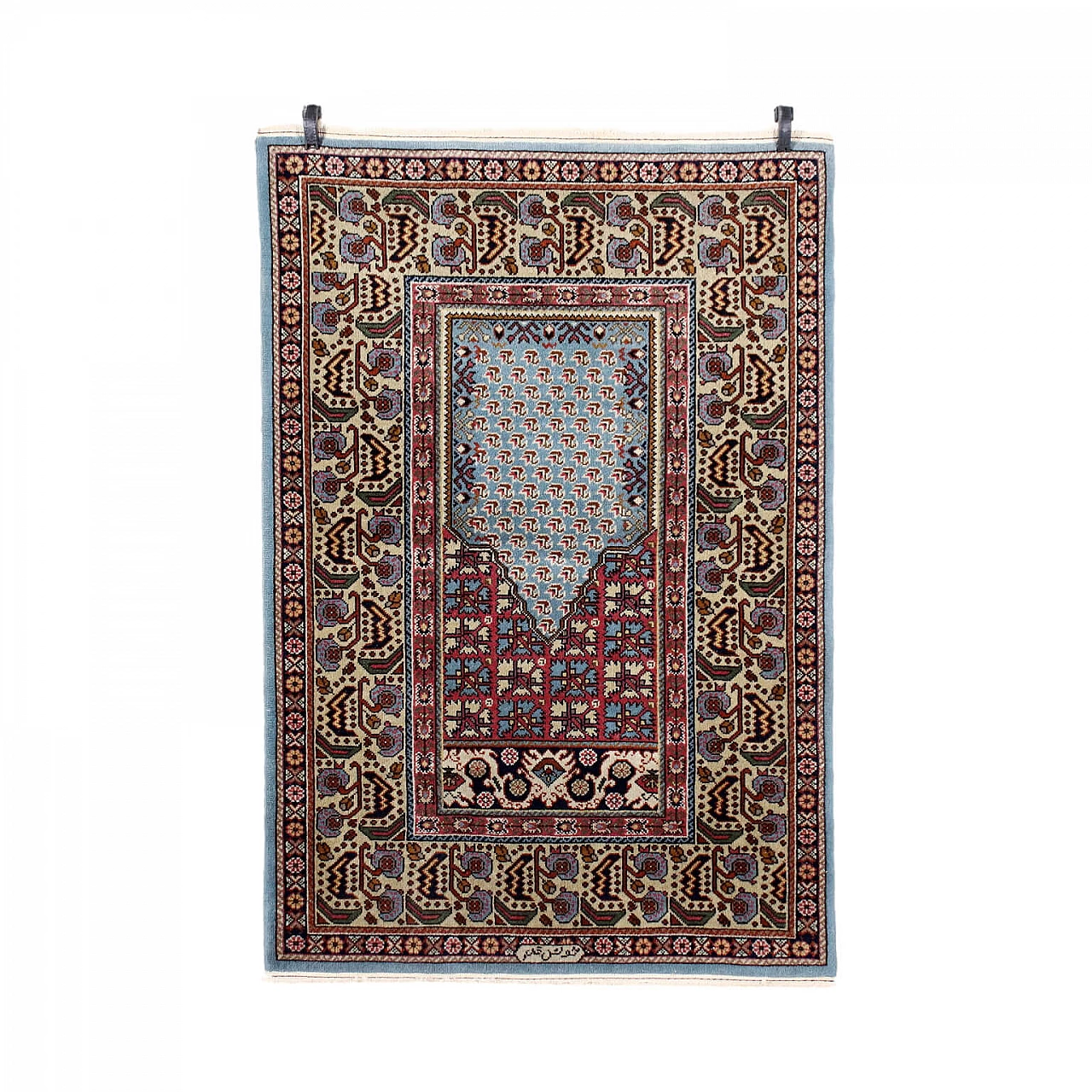 Tabriz hand-knotted cotton and wool carpet, Romania, 20th century 1