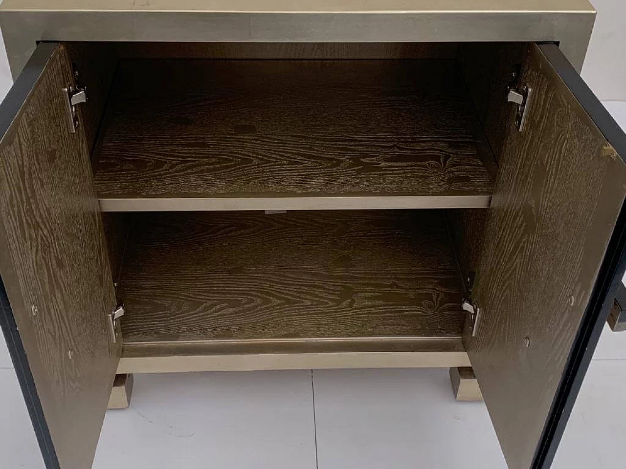 Silver and lacquered wood sideboard by Lam Lee Group, 1990s 5