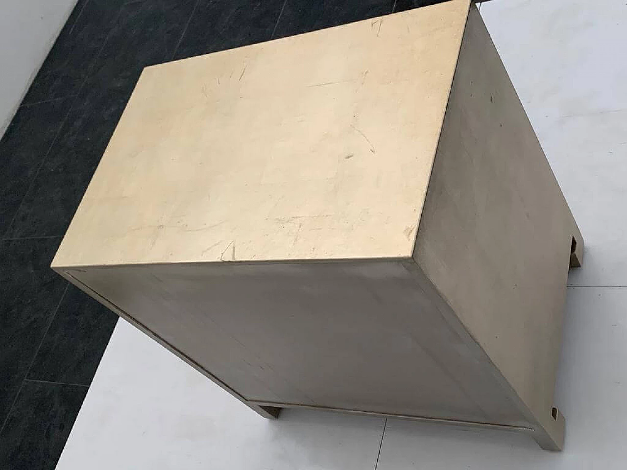 Silver and lacquered wood sideboard by Lam Lee Group, 1990s 7