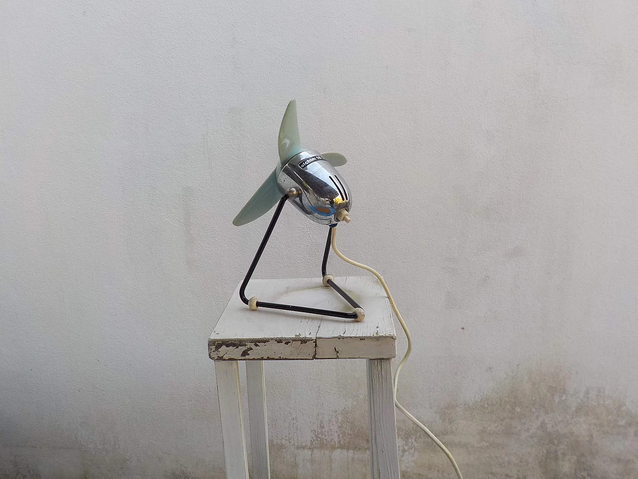 Ventilatore da tavolo in metallo e plastica di Elchim, anni '70 5