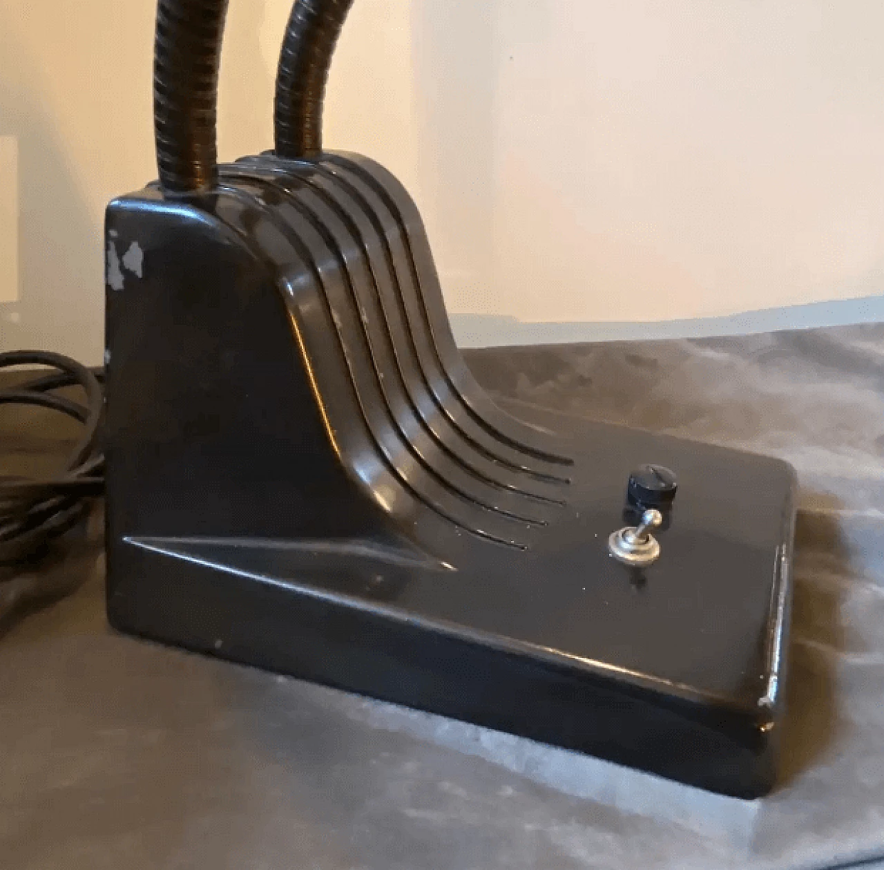 Lampada da tavolo industriale in metallo, anni '60 7