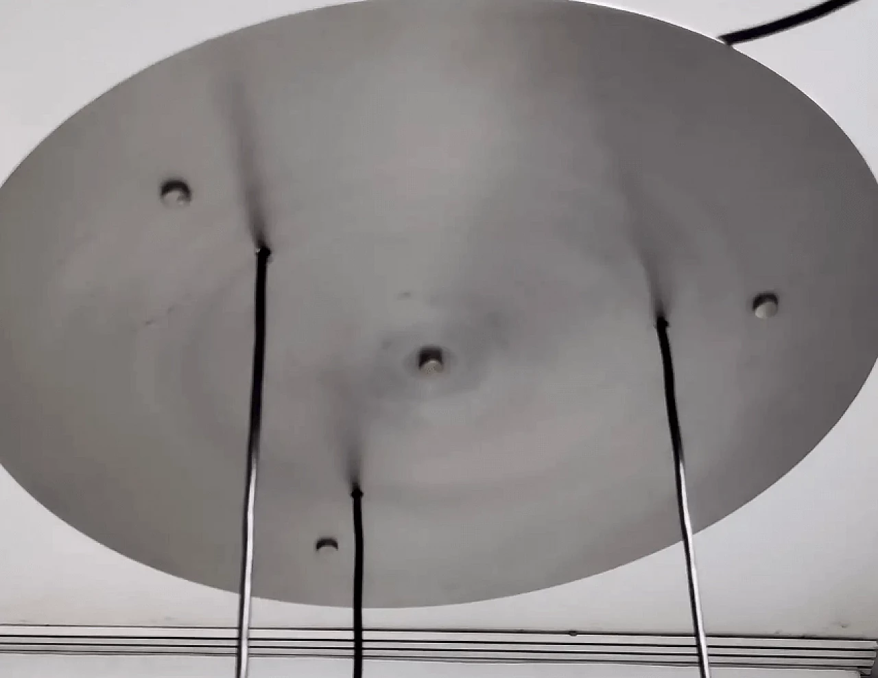 Murano glass and painted metal chandelier by Toni Zuccheri for Venini, 1970s 8