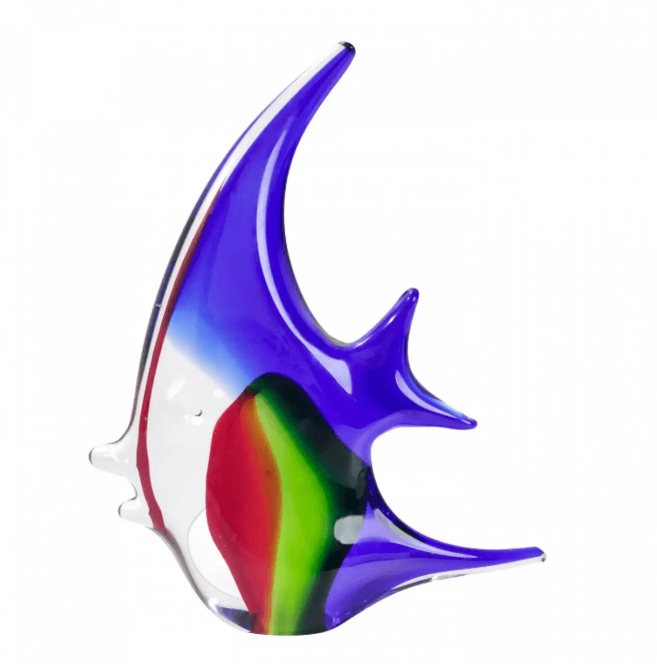 Fish-shaped coloured Murano glass sculpture by La Murrina, 1980s 1