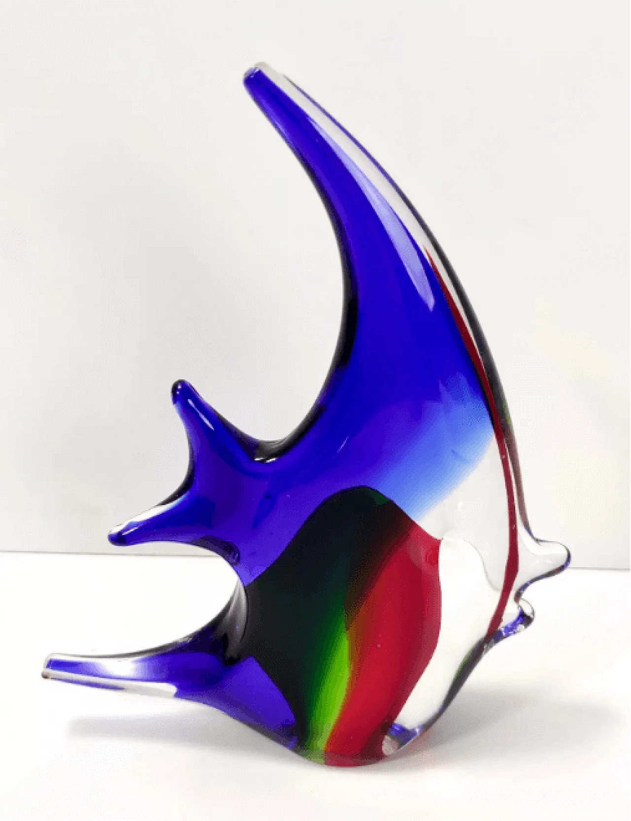 Fish-shaped coloured Murano glass sculpture by La Murrina, 1980s 3
