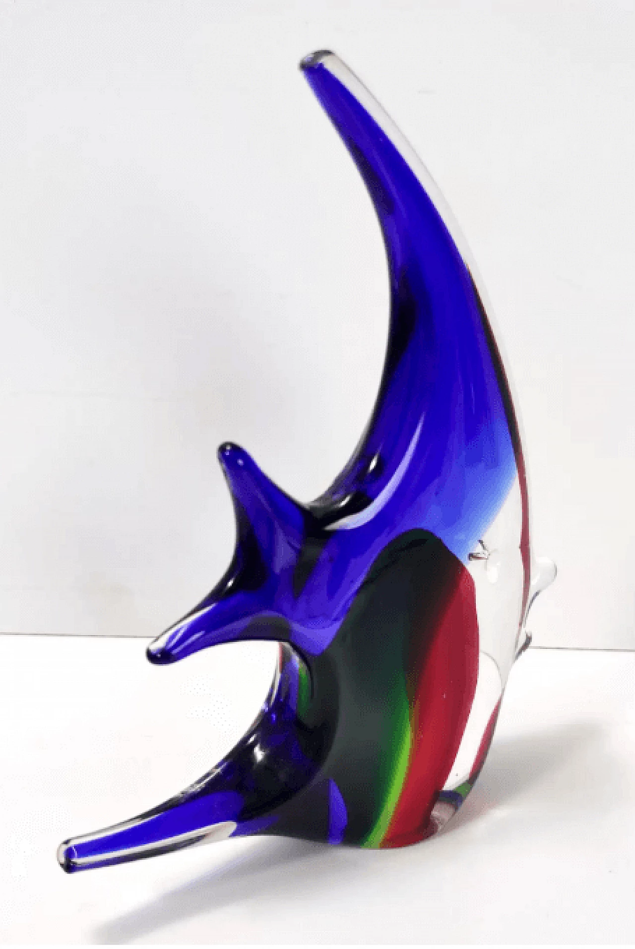 Fish-shaped coloured Murano glass sculpture by La Murrina, 1980s 4