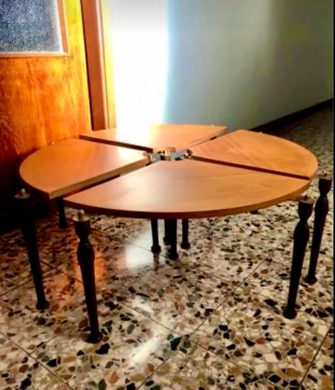 Round modular teak coffee table, 1960s 3