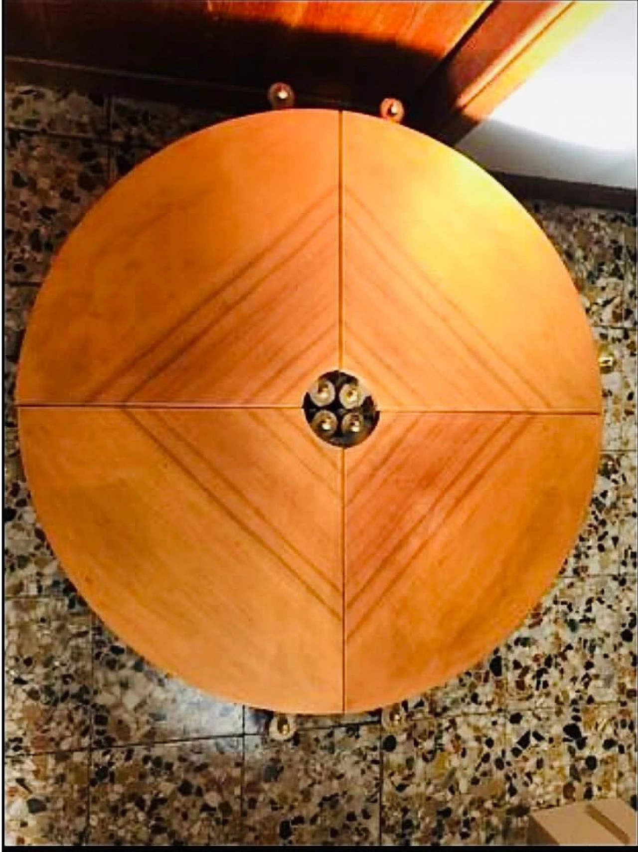 Tavolino rotondo scomponibile in teak, anni '60 7