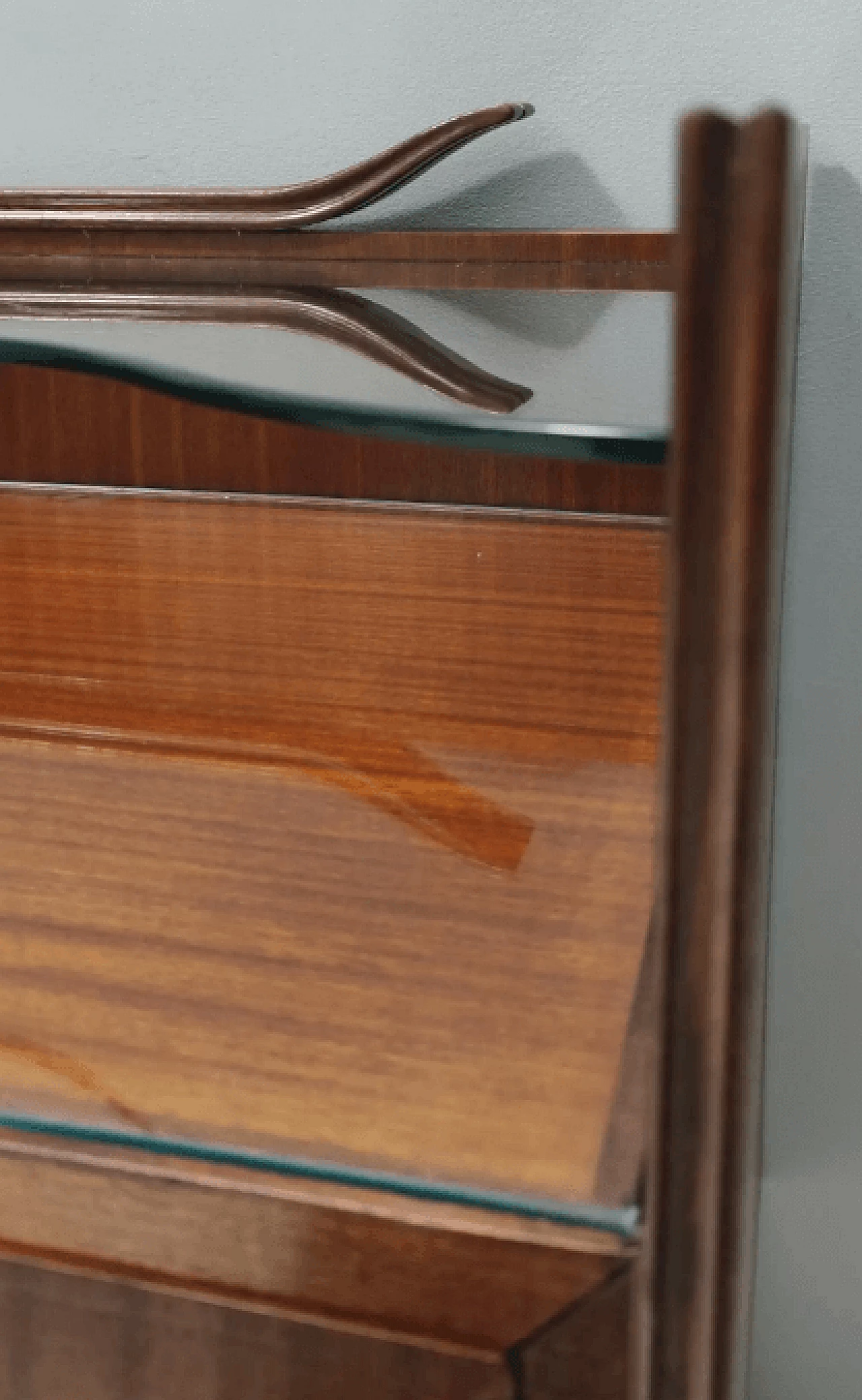Wooden dresser with glass top, 1950s 10