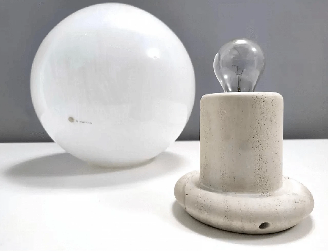 Blown Murano glass table lamp by La Murrina with murrine, 1980s 3