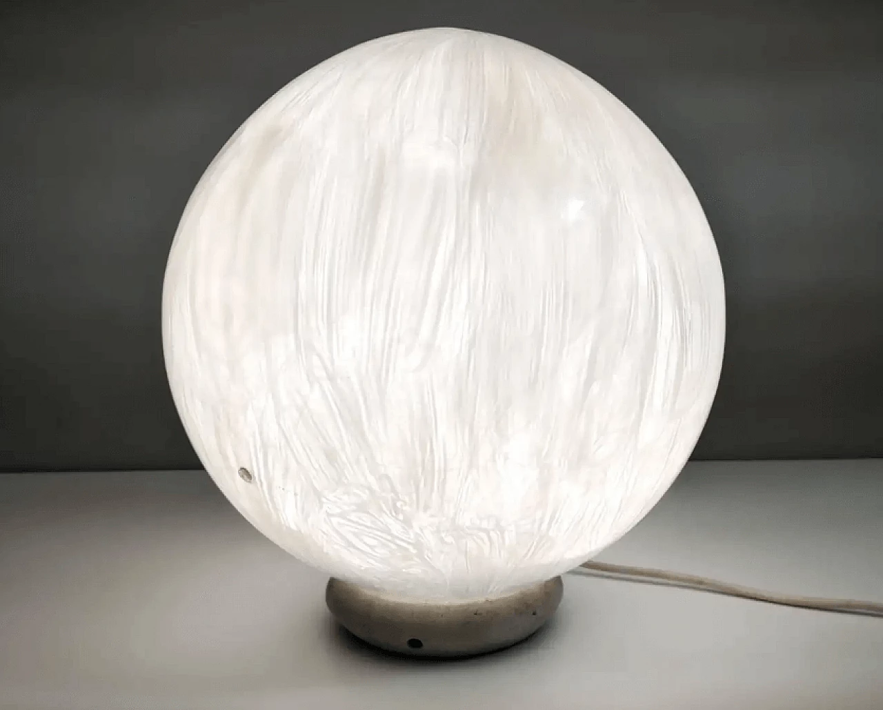 Blown Murano glass table lamp by La Murrina with murrine, 1980s 4
