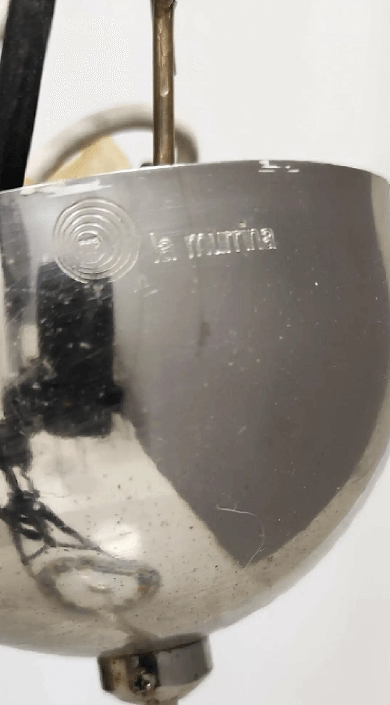 White and coloured blown glass and chrome-plated metal chandelier by Murrina, 1980s 10