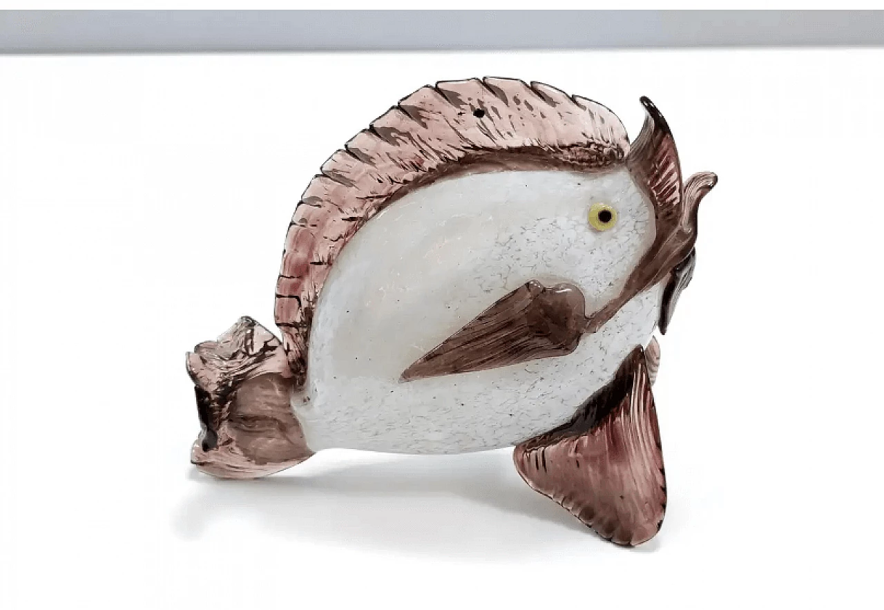 Fish-shaped Murano glass sculpture by Vetreria Toso, 1930s 3