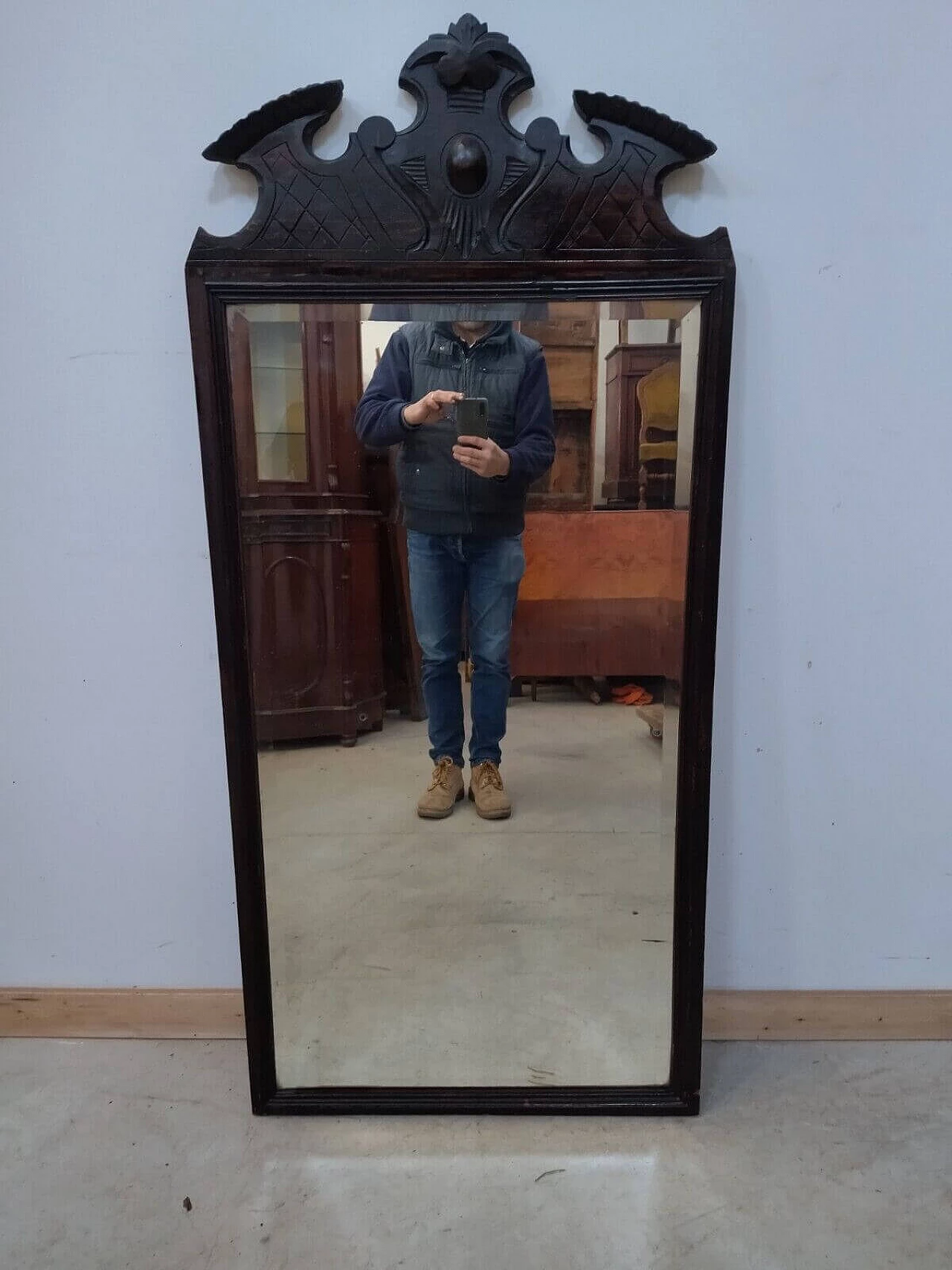 Specchiera in noce, primo '900 2