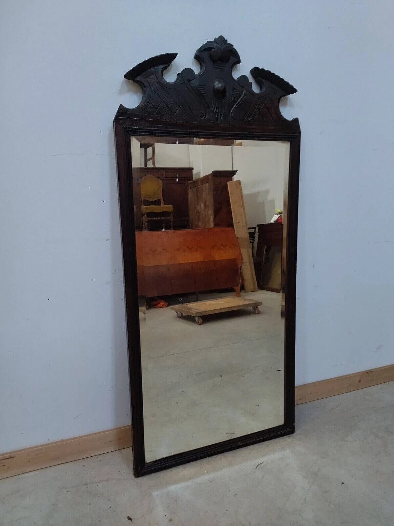 Specchiera in noce, primo '900 8