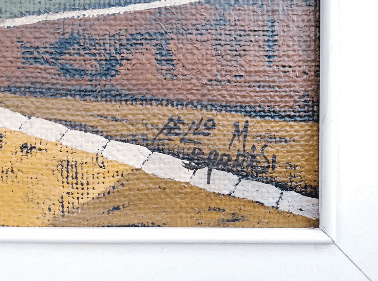 View of the village church by Lello Maria Barresi, late 20th century 4