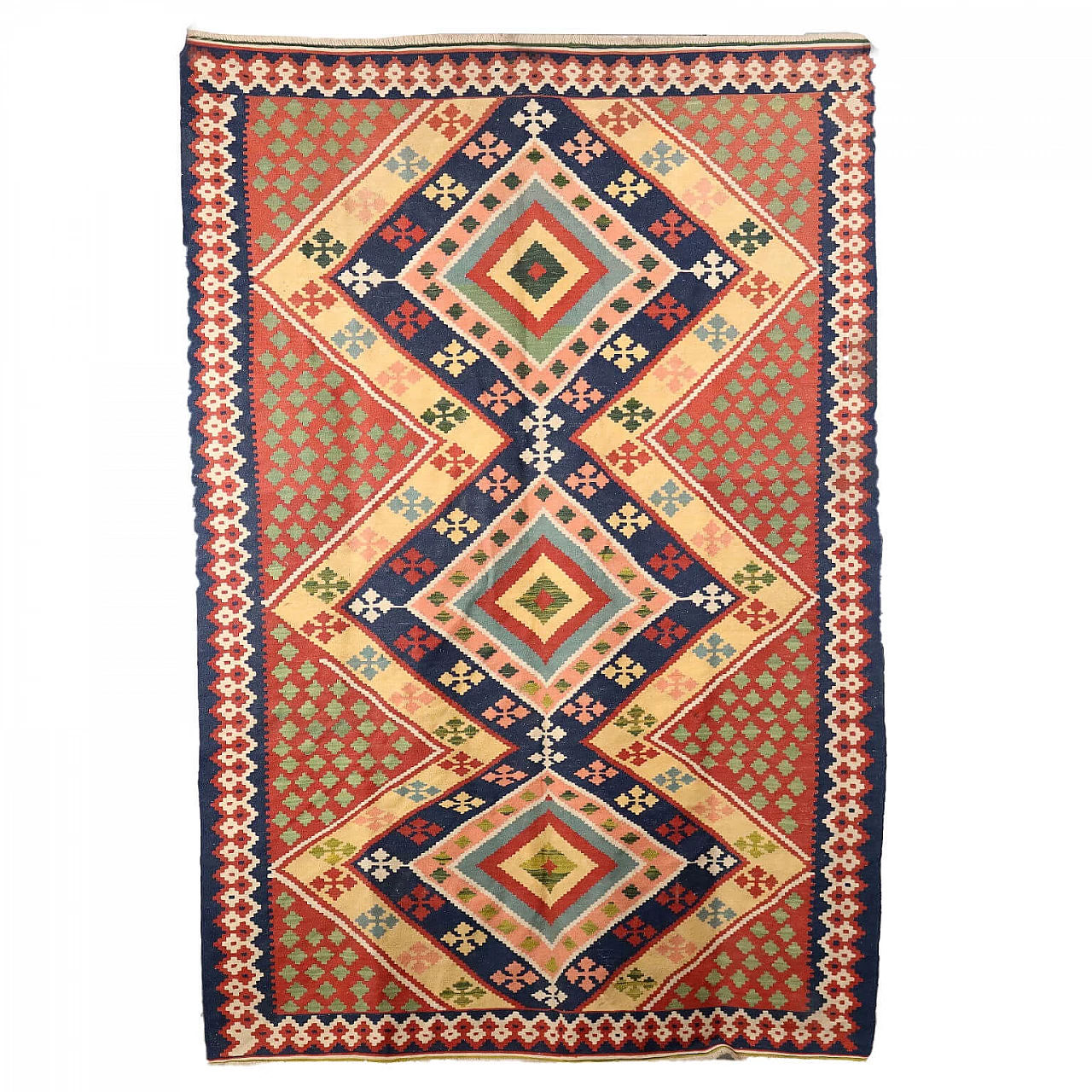 Tappeto persiano Kilim in cotone 1