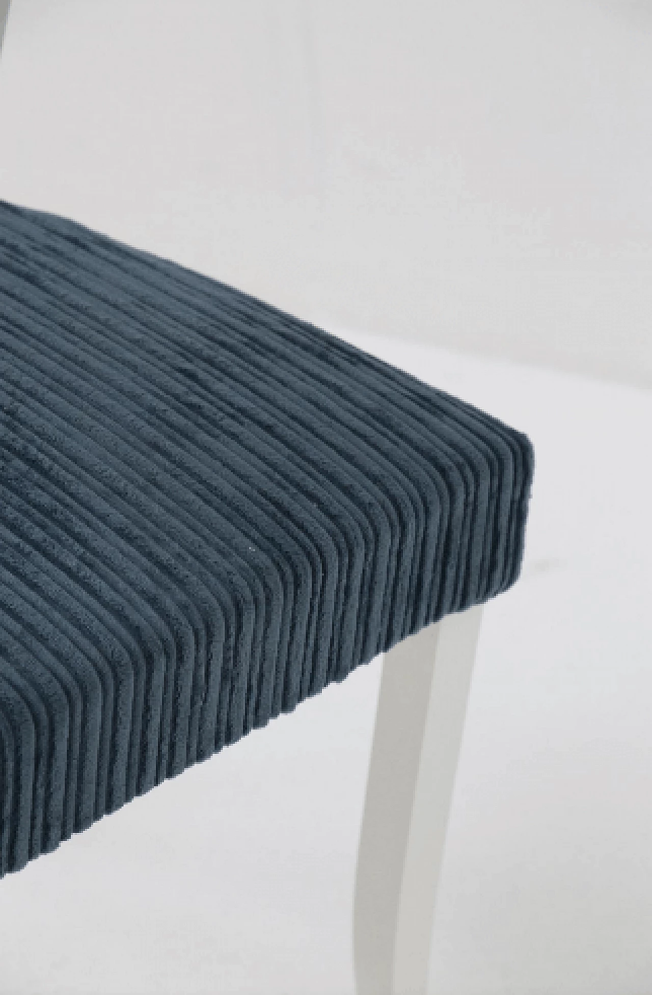 6 Chairs in lacquered wood with velvet seats by Luigi Scremin, 1950s 2