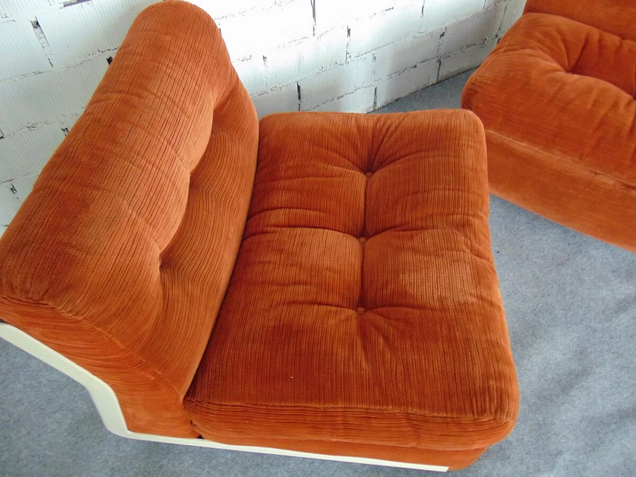 Pair of Amanta armchairs by Bellini for B&B Italia, 1970s 7