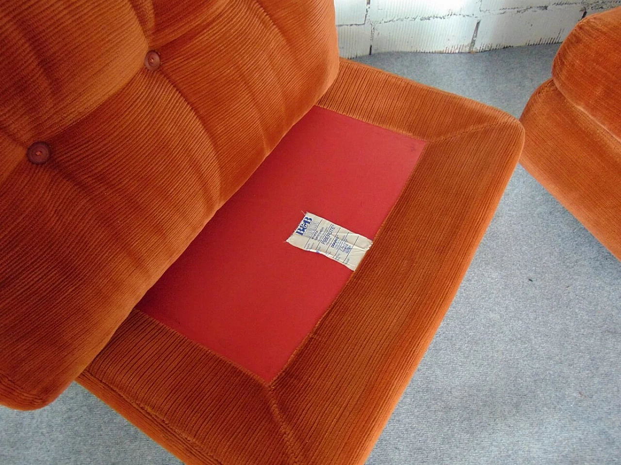 Pair of Amanta armchairs by Bellini for B&B Italia, 1970s 8