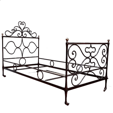 Lettino in ferro battuto, '800