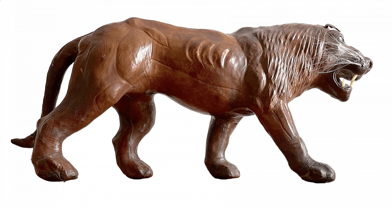 Leather sculpture of a lion, 1970s 20