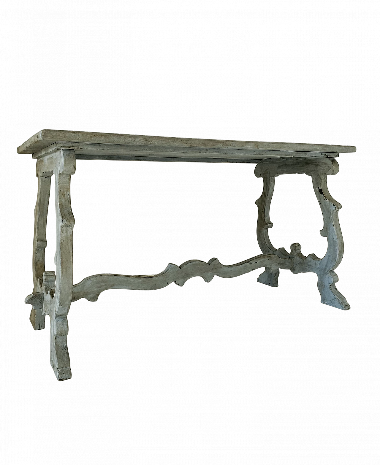 Tavolo da pranzo fratino francese in legno in stile rustico, anni '50 11