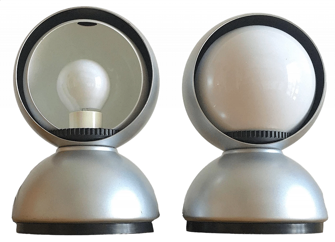 Pair of Eclisse lamps by Vico Magistretti for Artemide, 1960s 10