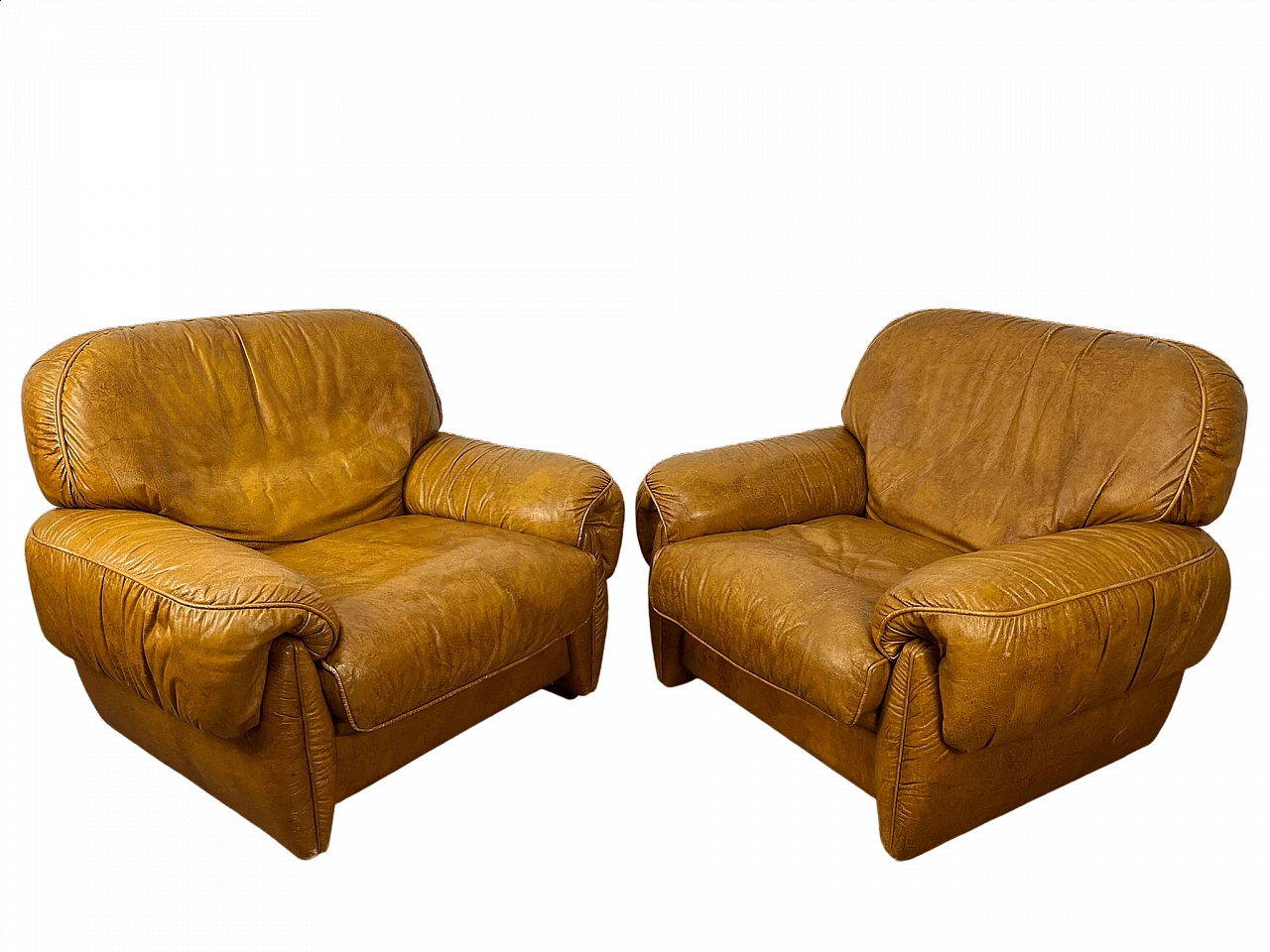 Pair of Lord armchairs by Sergio Ribolta, 1970s 9