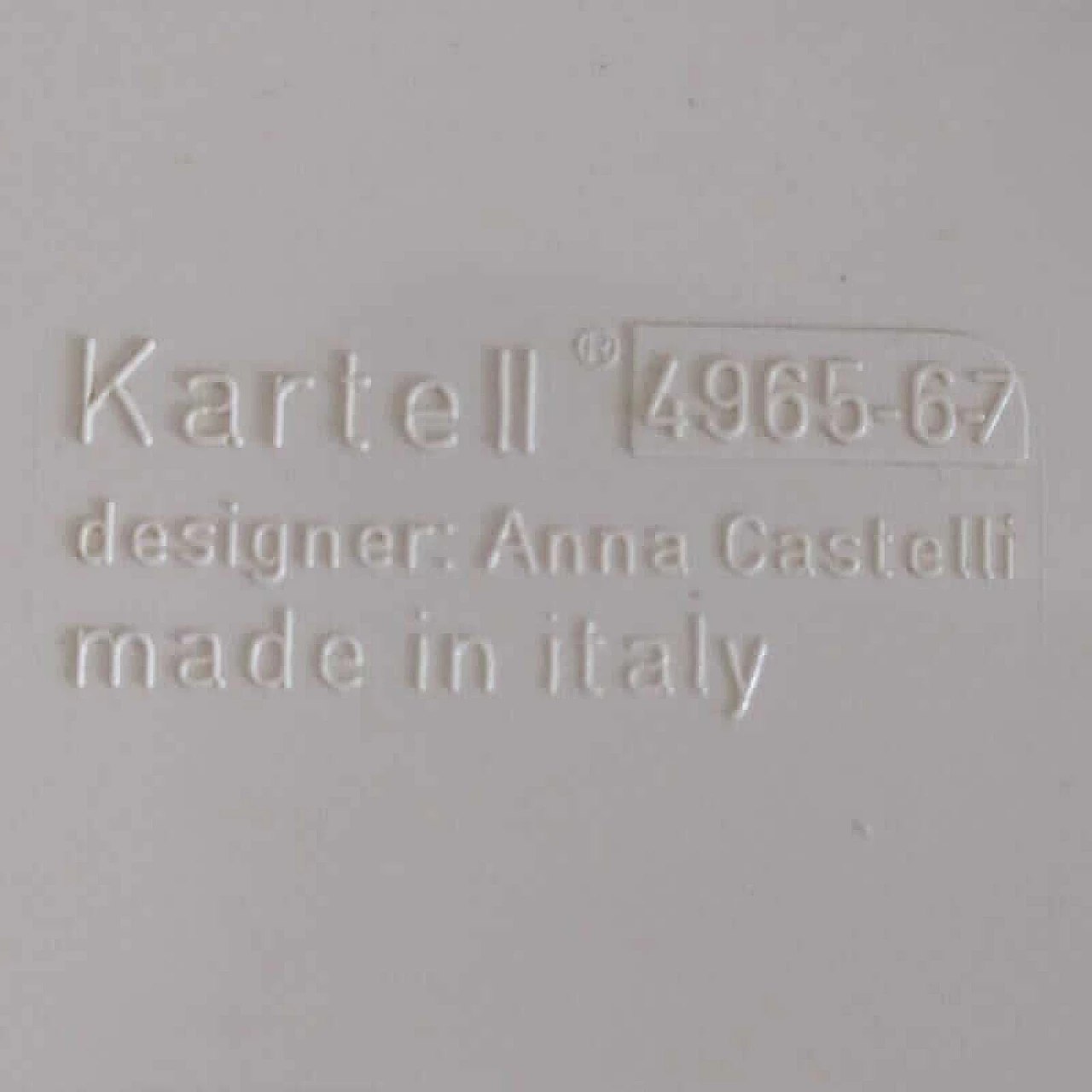 Pair of modular bedside tables by Anna Castelli Ferrieri for Kartell, 1970s 5