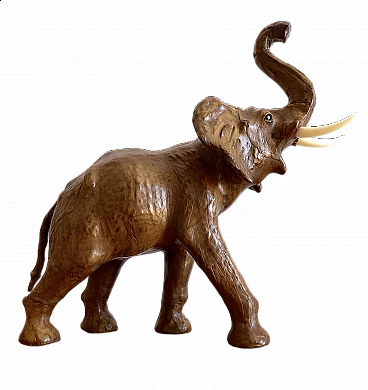 Leather elephant sculpture, 1960s