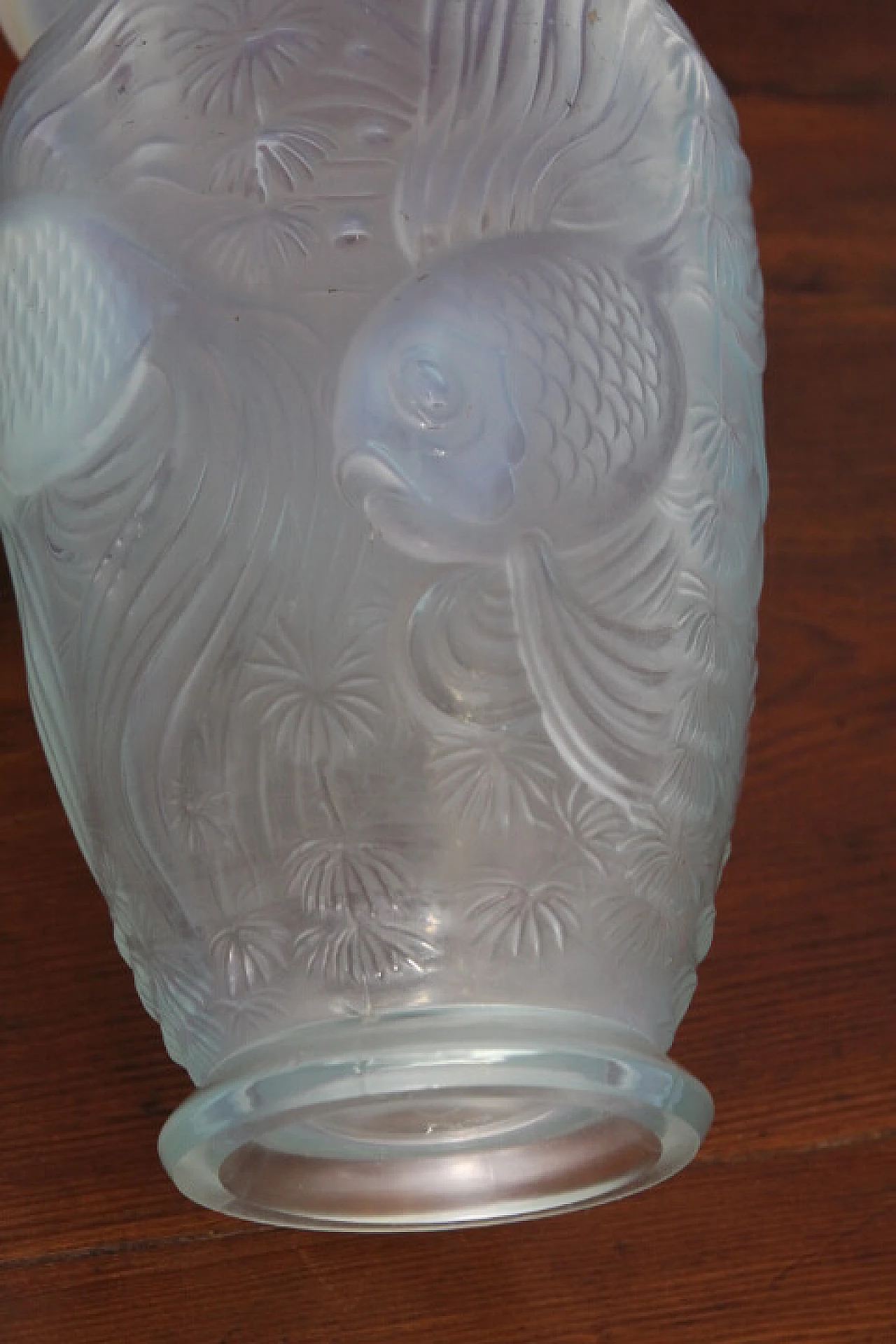 Iridescent opaline glass vase, 1930s 7