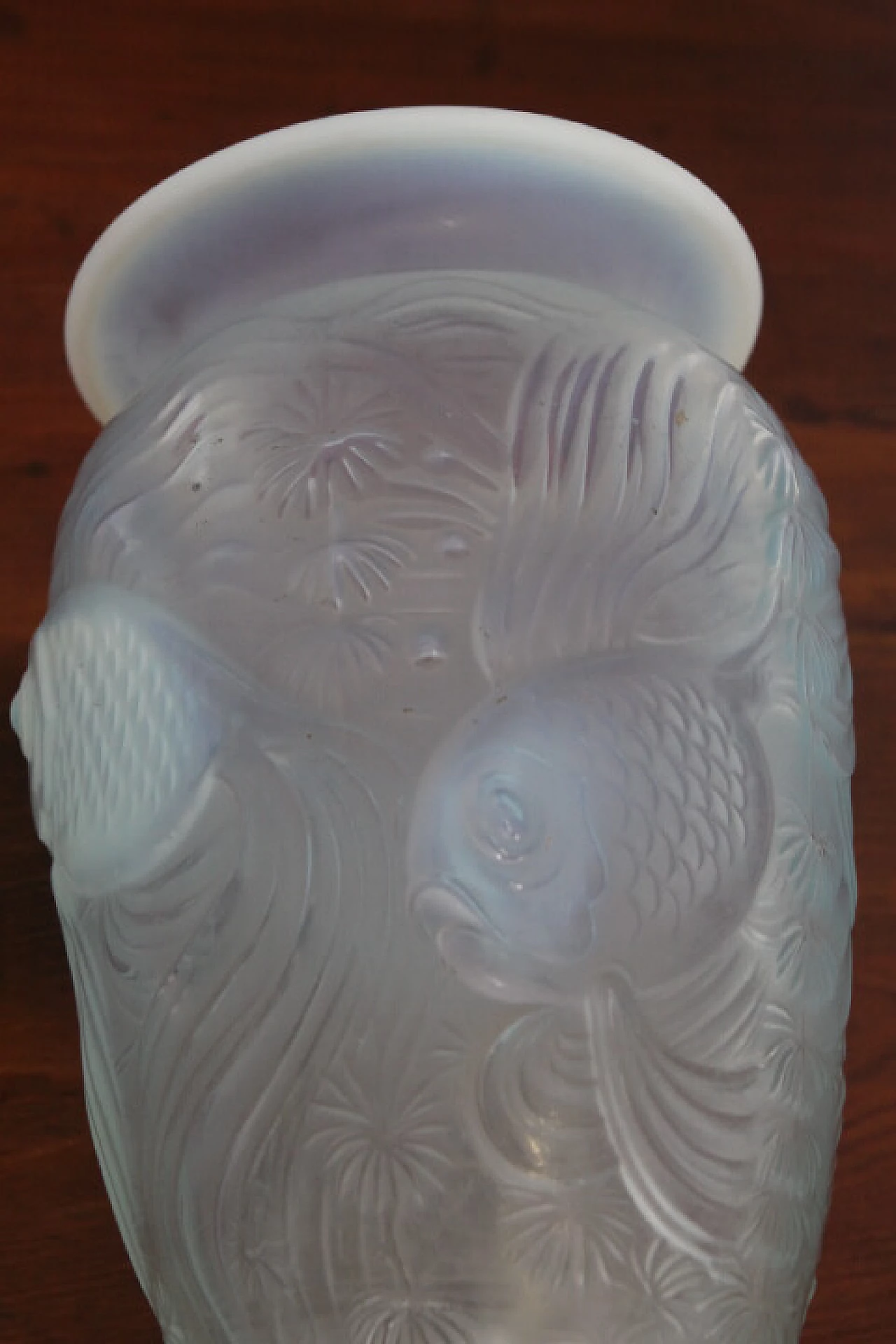 Iridescent opaline glass vase, 1930s 8