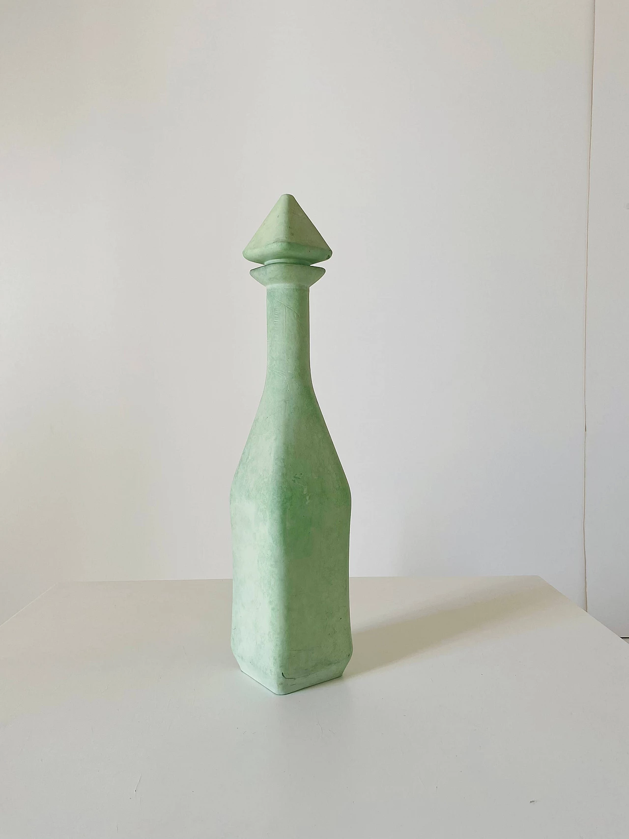 Green-colored decorative bottle, 1960s 1