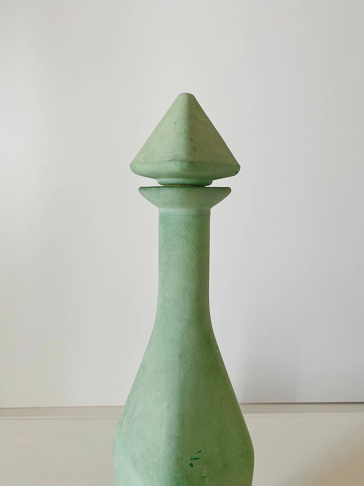 Green-colored decorative bottle, 1960s 2