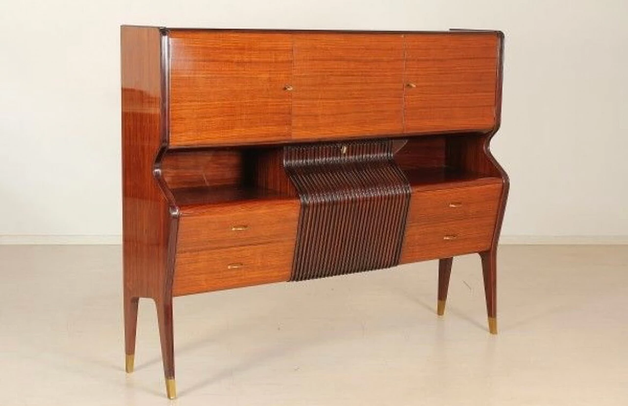 Wooden bar cabinet by Osvaldo Borsani, 1950s 3