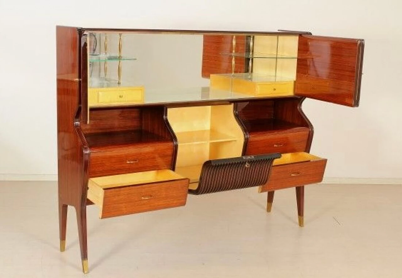 Wooden bar cabinet by Osvaldo Borsani, 1950s 6