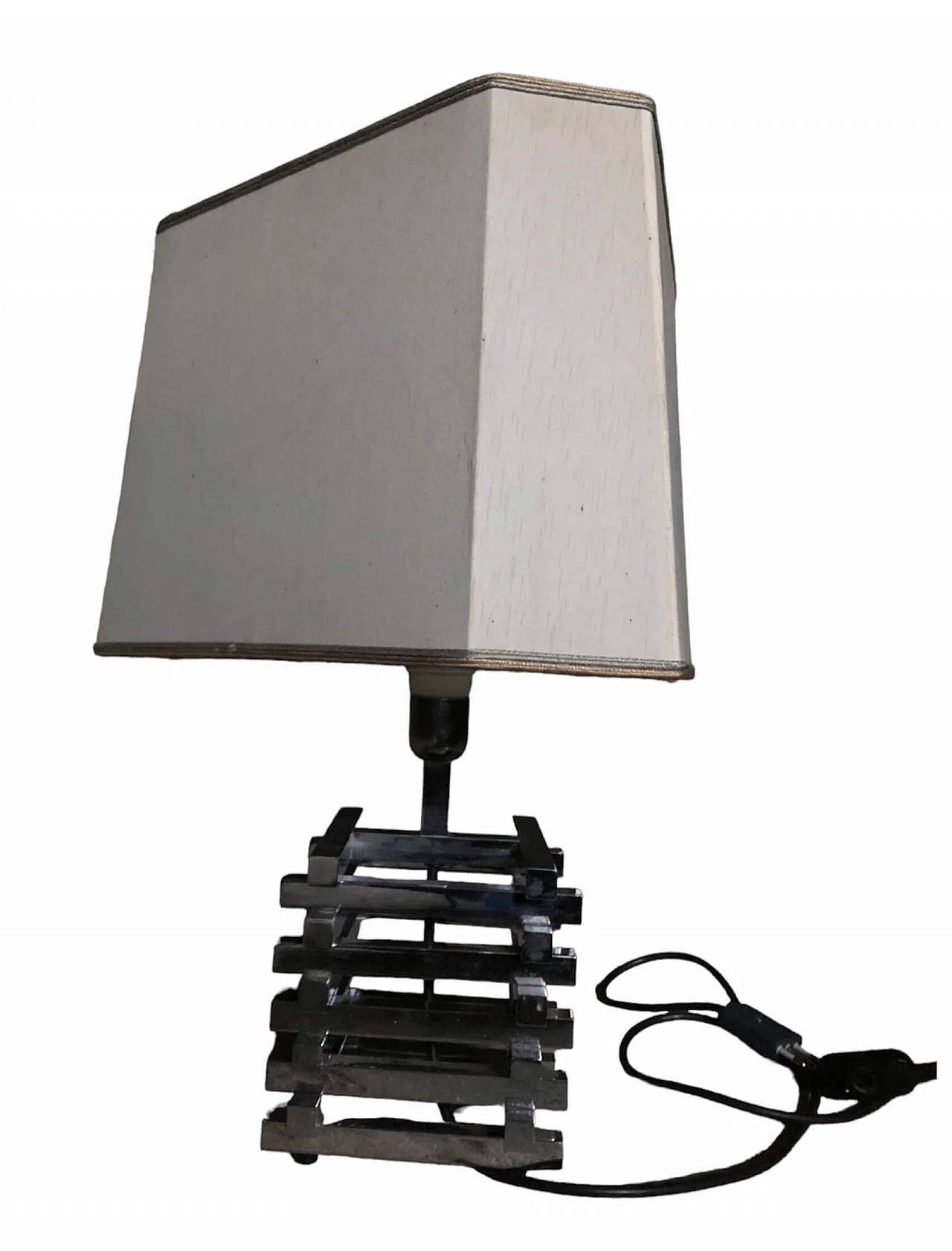 Steel table lamp by Romeo Rega, 1970s 3