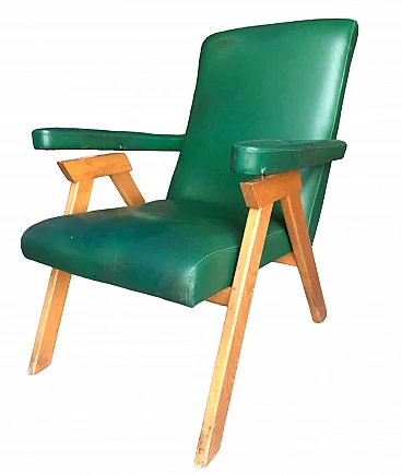Wood and sky armchair, 1960s