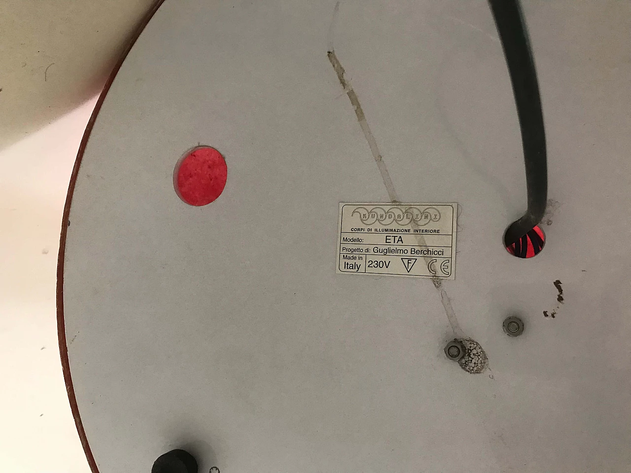 ETA red floor lamp by Kundalini, 2000s 9