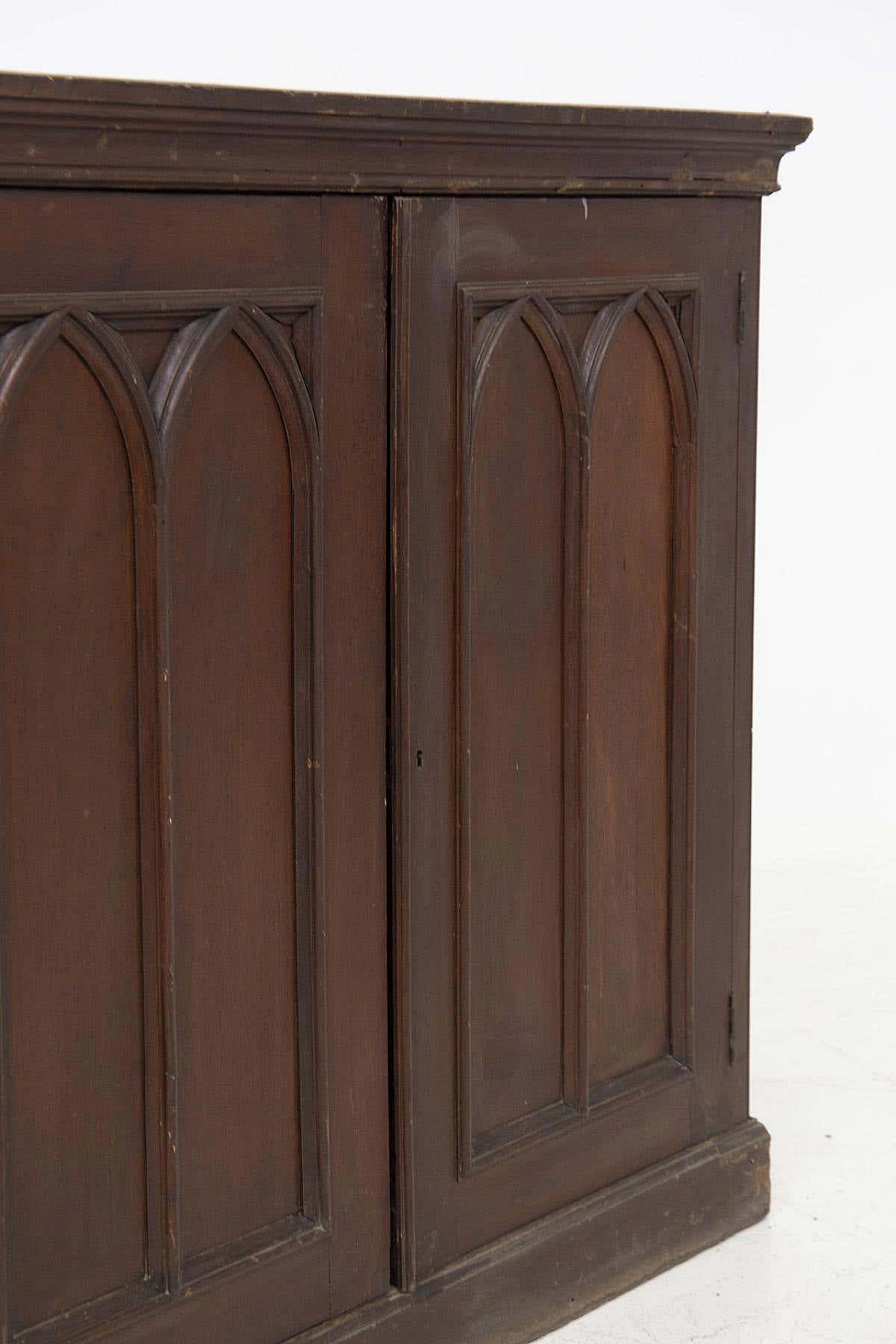 Credenza in legno gotica, fine '800 3